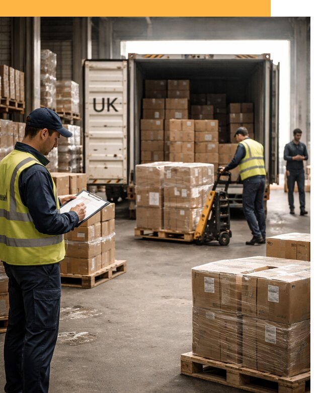 Доставка грузов из Великобритании с таможенным оформлением от 12954