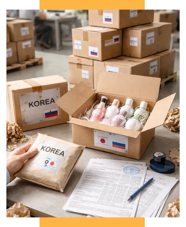 Доставка косметики из Кореи от 8809 р. под ключ | СетСервис-Крм