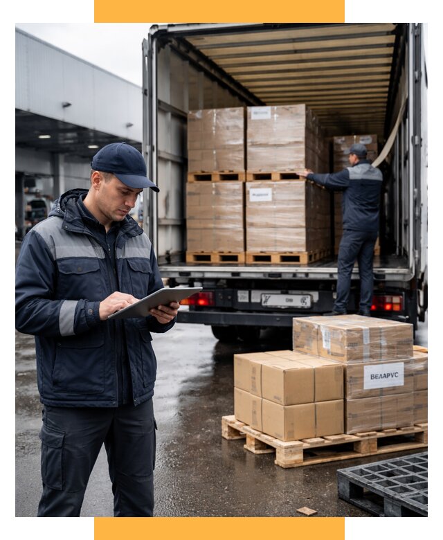 Доставка грузов из Беларуси от 15545 р. логистика СетСервис-Крм