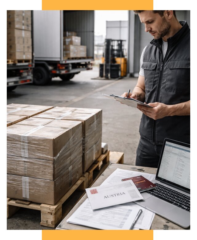 Доставка в Австрию от 67360 р. Логистика и экспорт СетСервис-Крм