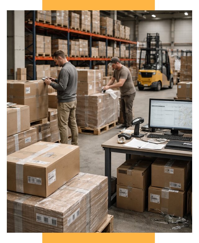 Склад консолидации в Европе от 6736 р., услуги СетСервис-Крм